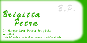 brigitta petra business card